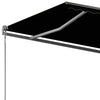 fritstående markise 300x250 cm automatisk betjening antracitgrå