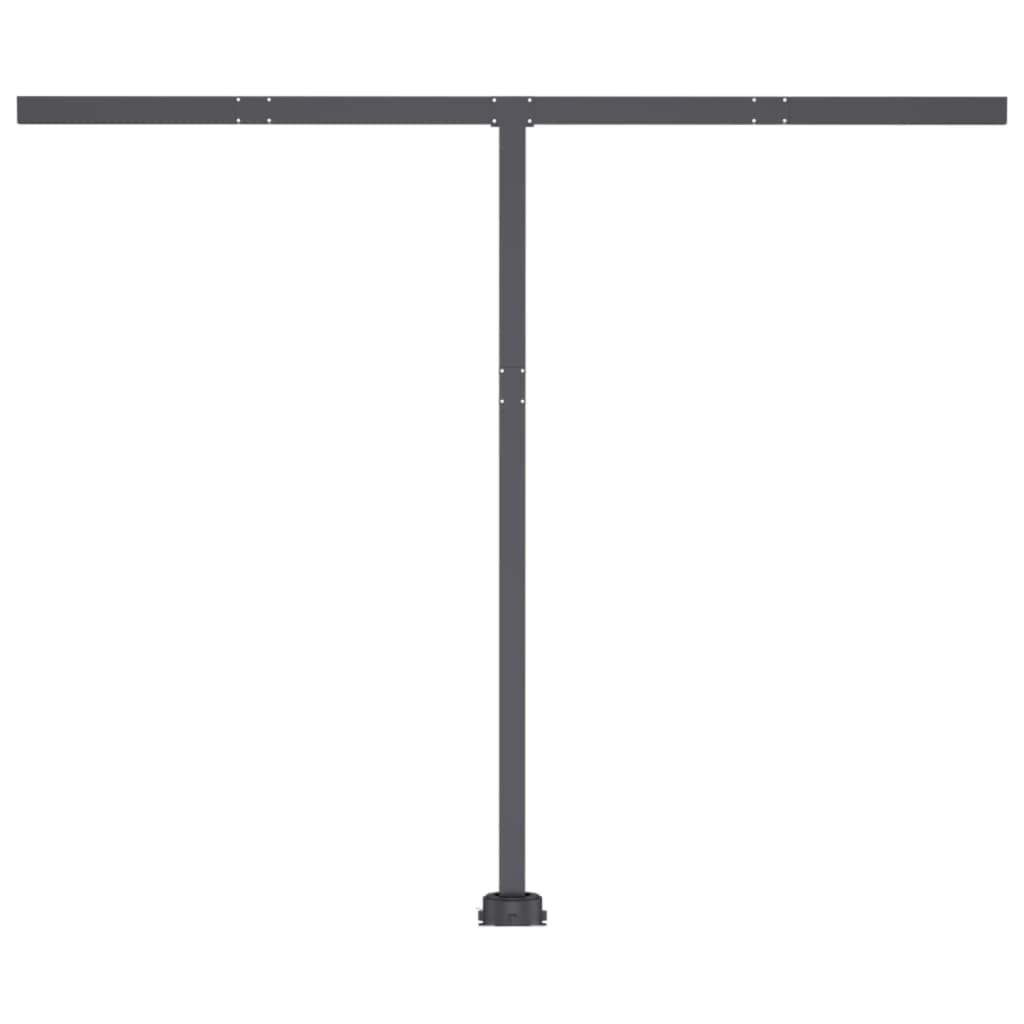 fritstående markise 300x250 cm automatisk betjening antracitgrå