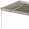 fritstående markise 400x350 cm automatisk betjening cremefarvet