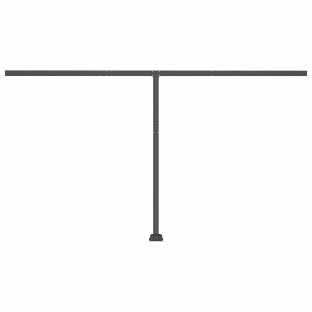 fritstående markise 400x350 cm automatisk betjening cremefarvet