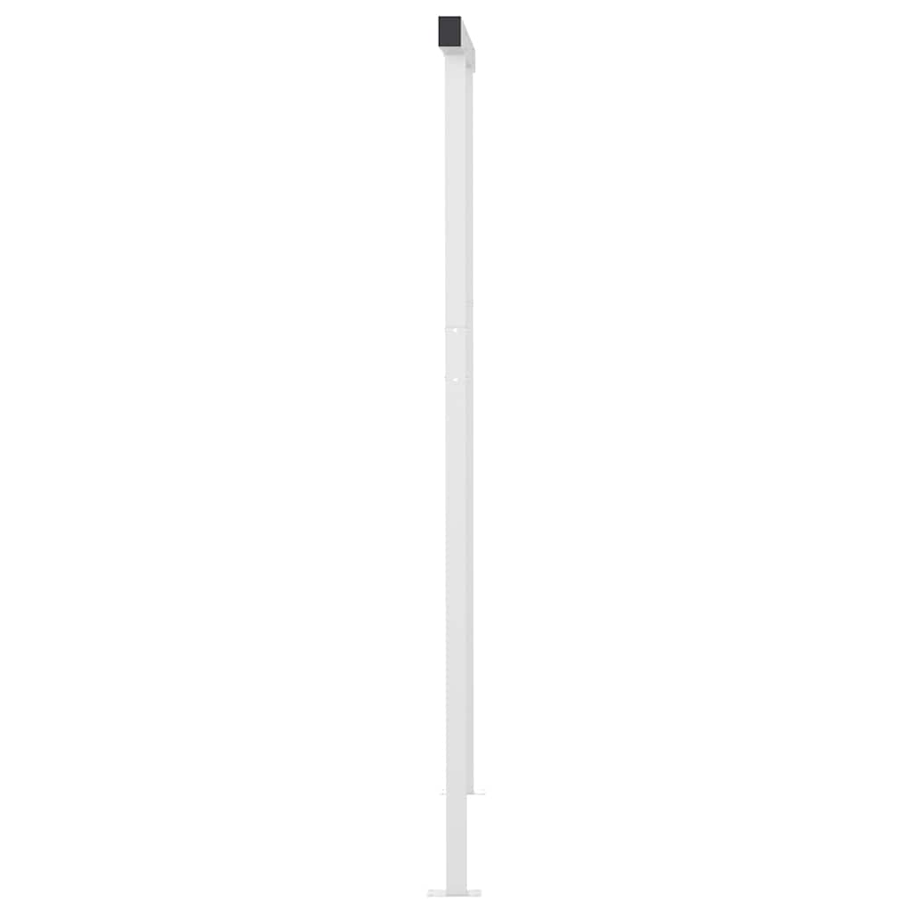 foldemarkise m. LED-lys 4x3 m manuel betjening cremefarvet