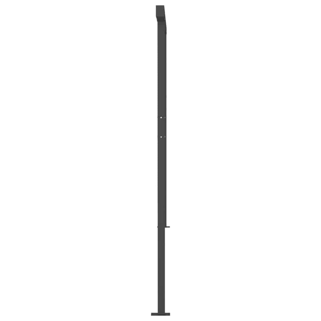 markise med LED-lys 6x3 m manuel betjening cremefarvet