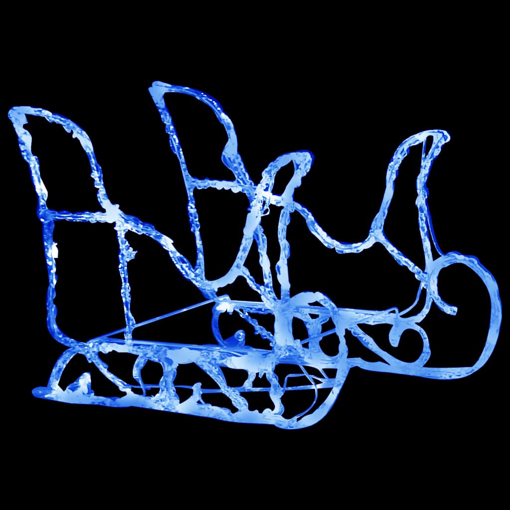 rensdyr og kane julefigur 160 LED'er 130 cm akryl