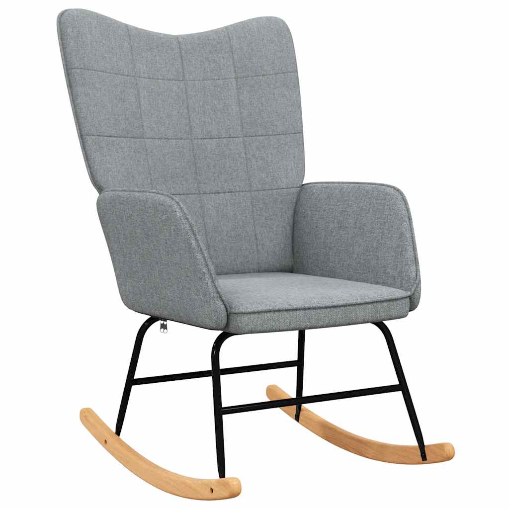 gyngestol stof lysegrå