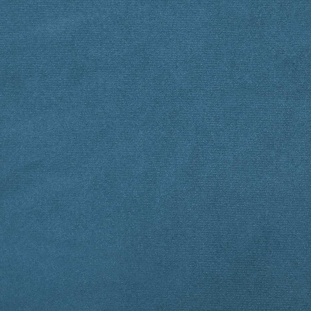 gyngestol med fodskammel fløjl blå
