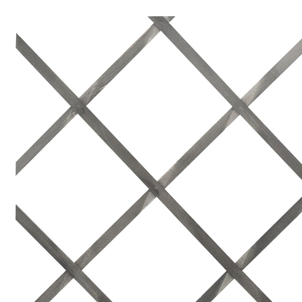 espalierhegn 5 stk. 180x30 cm massivt fyrretræ grå