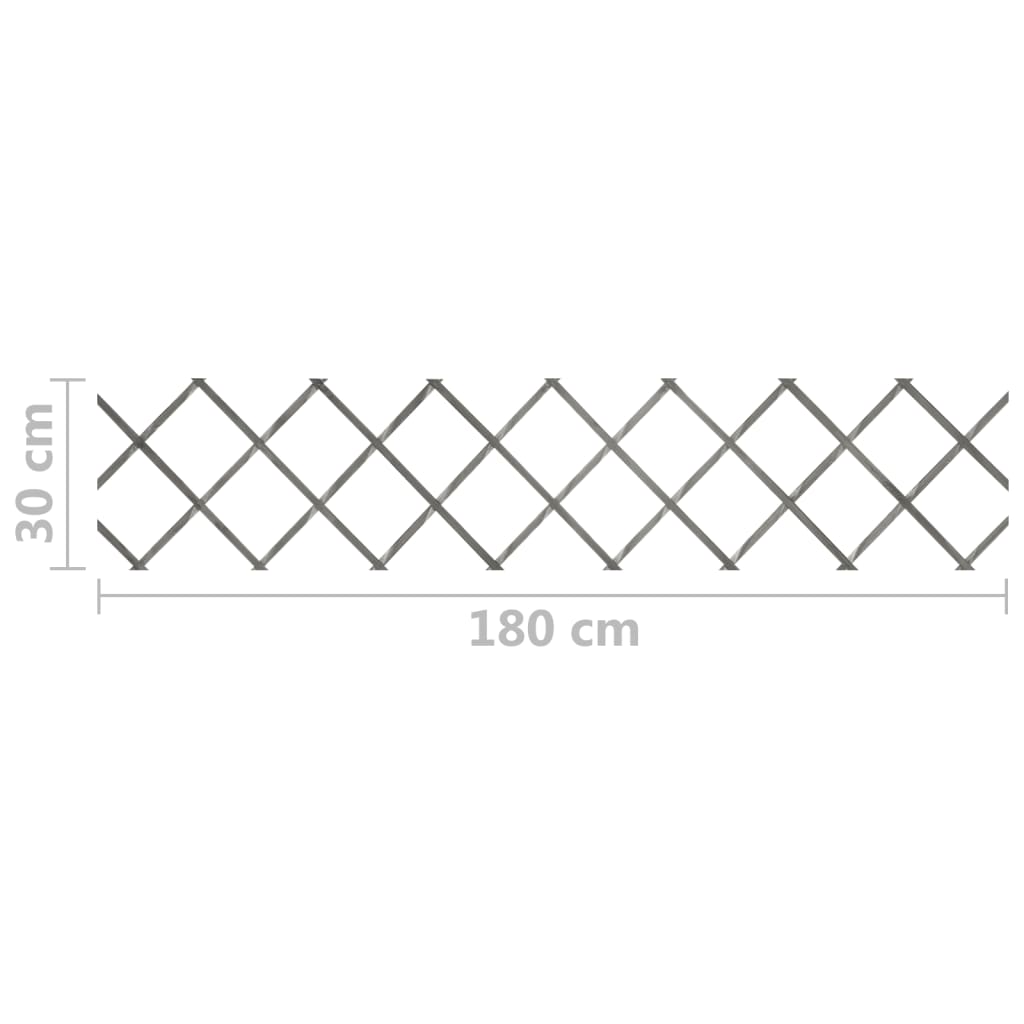 espalierhegn 5 stk. 180x30 cm massivt fyrretræ grå