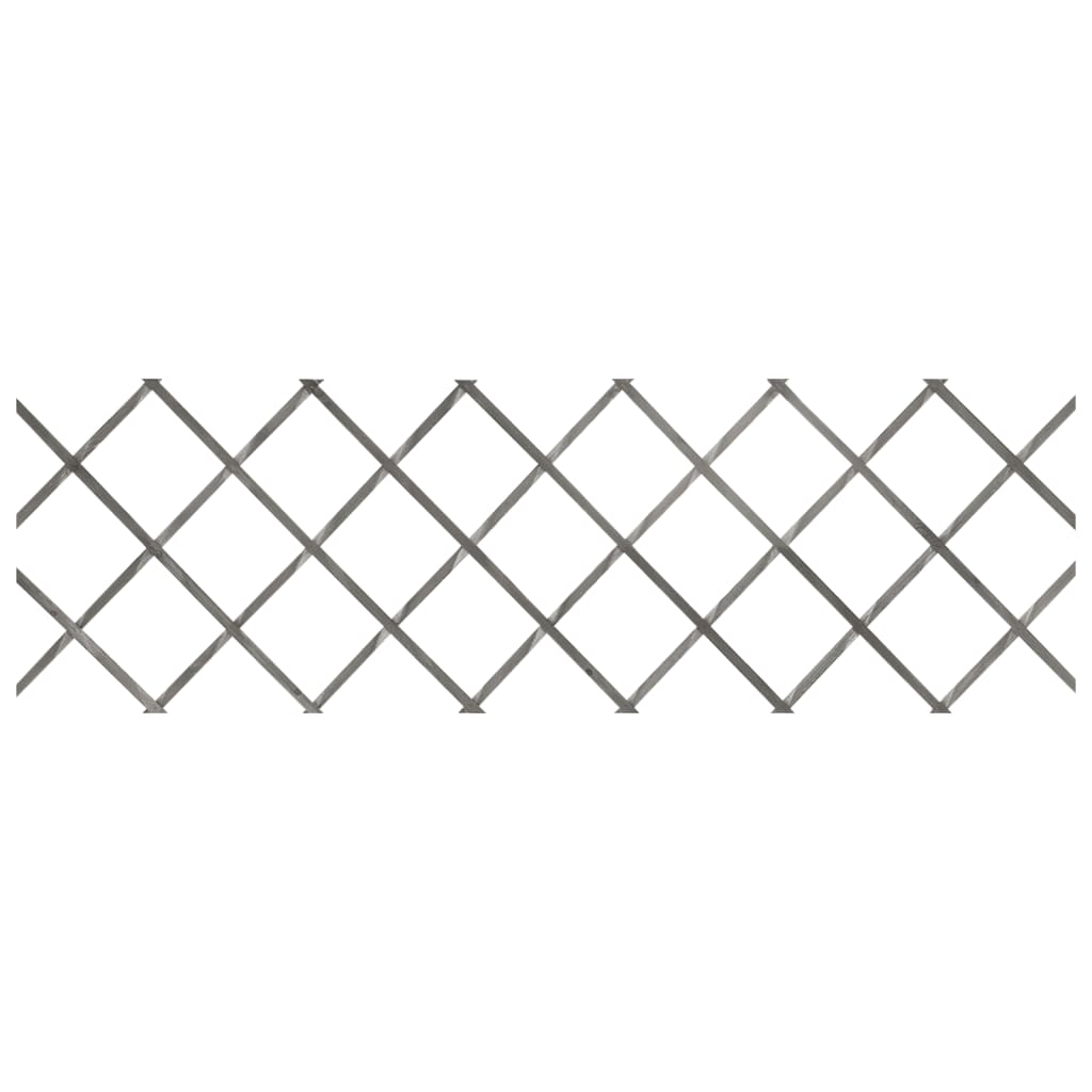 espalierhegn 5 stk. 180x60 cm massivt fyrretræ grå