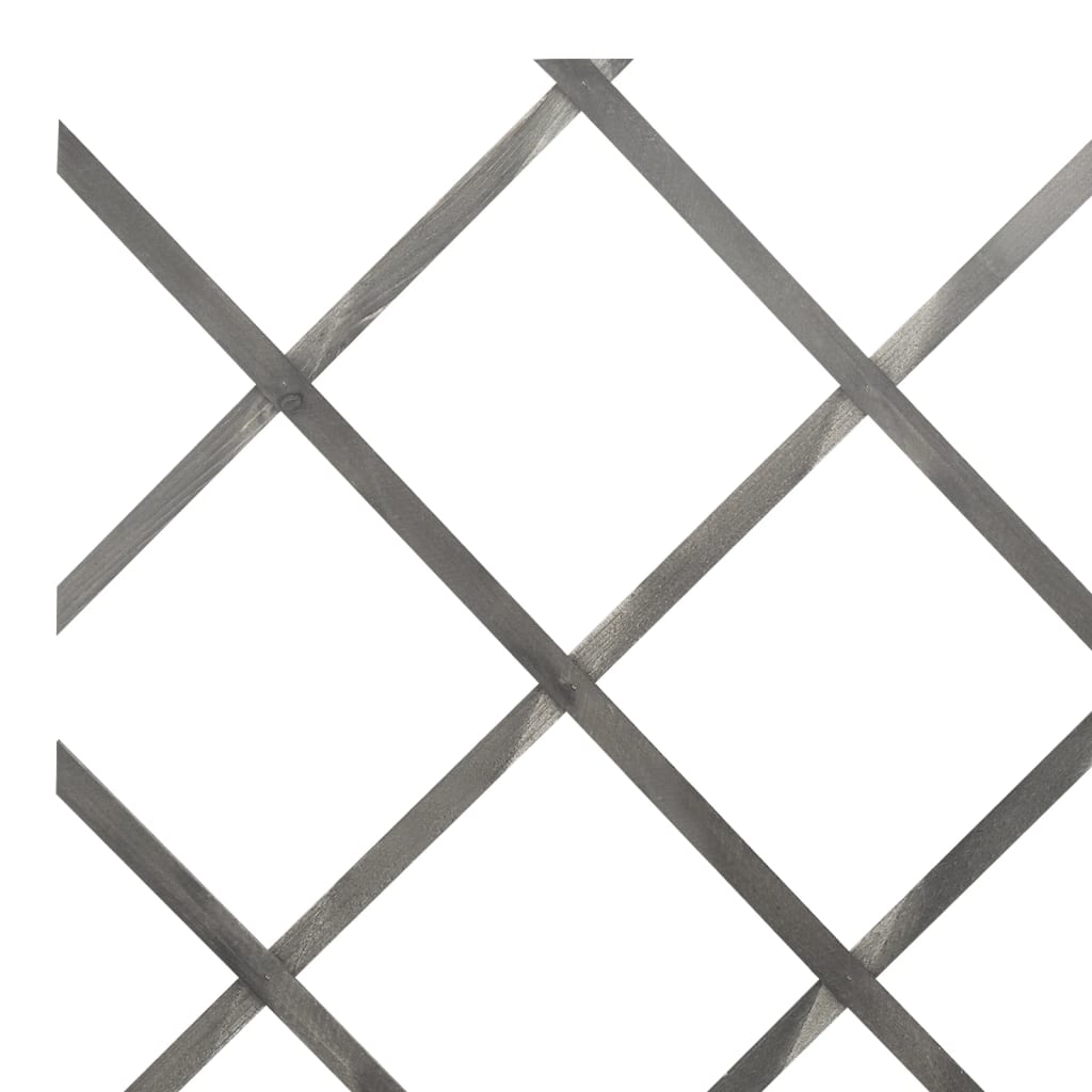 espalierhegn 5 stk. 180x60 cm massivt fyrretræ grå