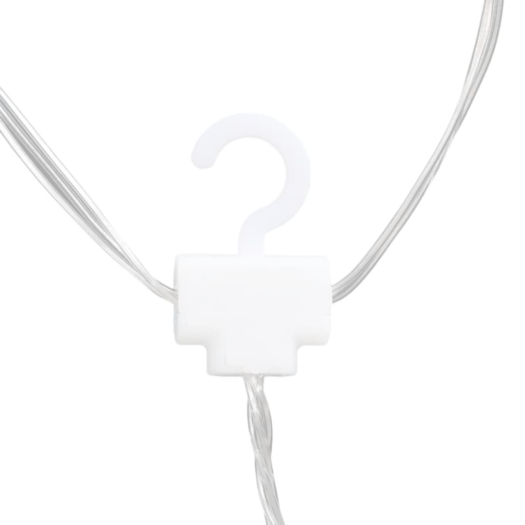 fairy lights-lyskæder stjerne og måne 138 LED'er kold hvid