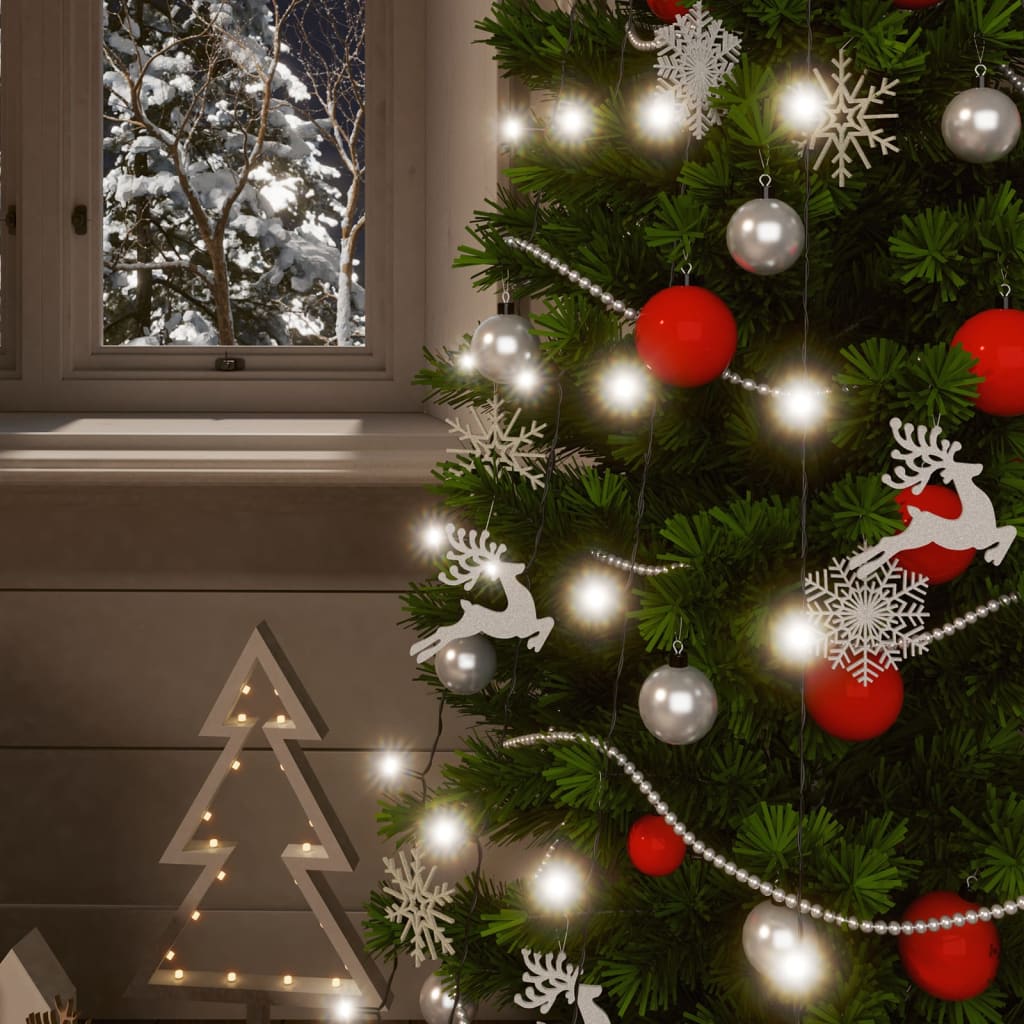 lyskæder 2 stk. 2x200 LED inde/ude soldrevet kold hvid