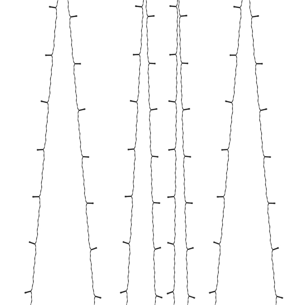 lyskæder 5 stk. 5x200 LED inde/ude soldrevet blå