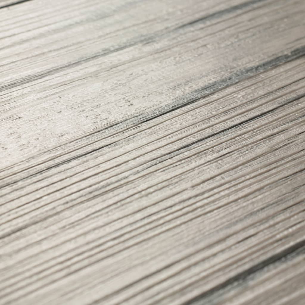 selvklæbende PVC-gulvplanker 5,21 m² 2 mm egetræ afvasket