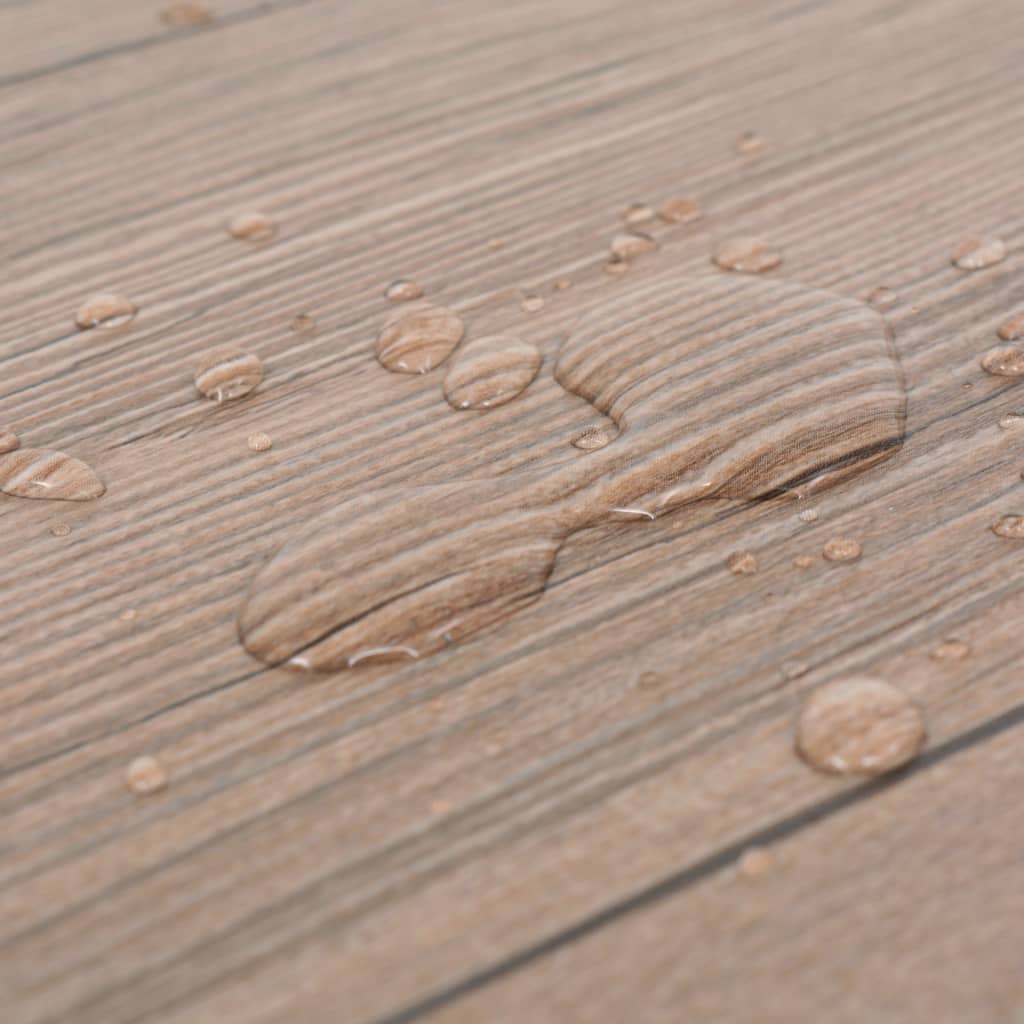 selvhæftende PVC-gulvplanker 5,21 m² 2 mm egetræ brun