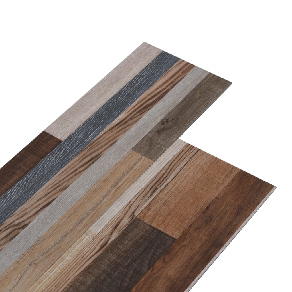 selvklæbende PVC-gulvplanker 5,21 m² 2 mm elm flerfarvet