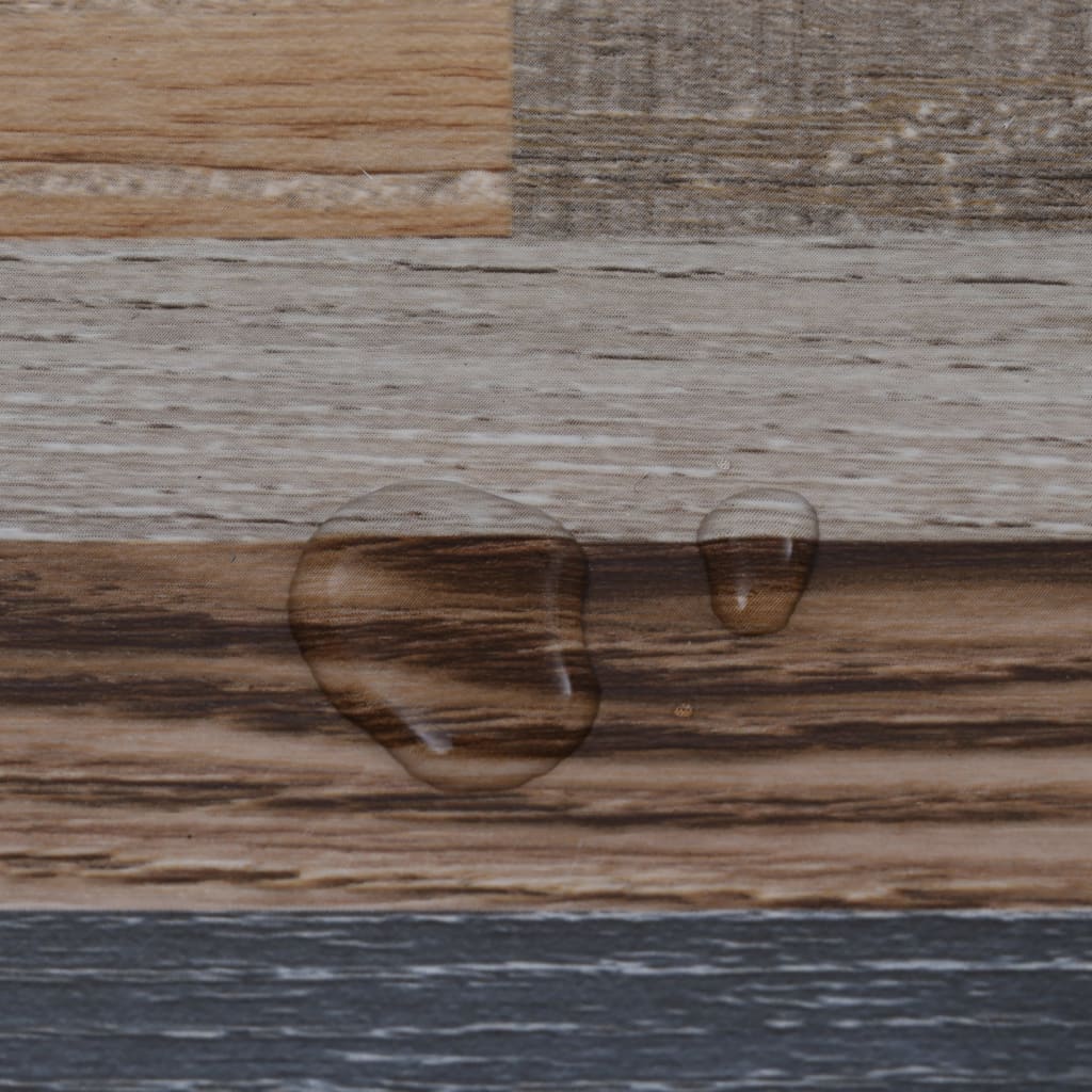 selvklæbende PVC-gulvplanker 5,21 m² 2 mm elm flerfarvet