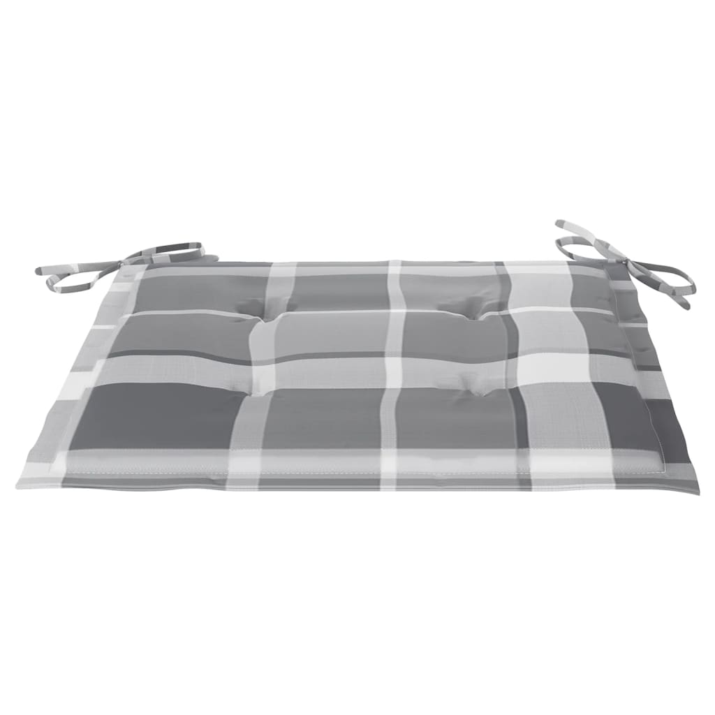 foldbare havestole 6 stk. med hynder massivt teaktræ