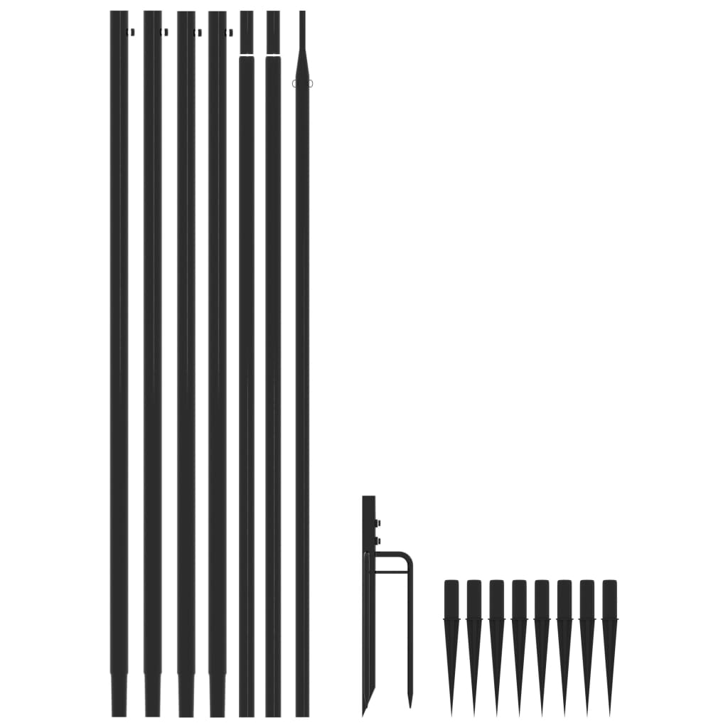 LED-juletræ 1300 LED'er 8 m inde/ude blåt lys