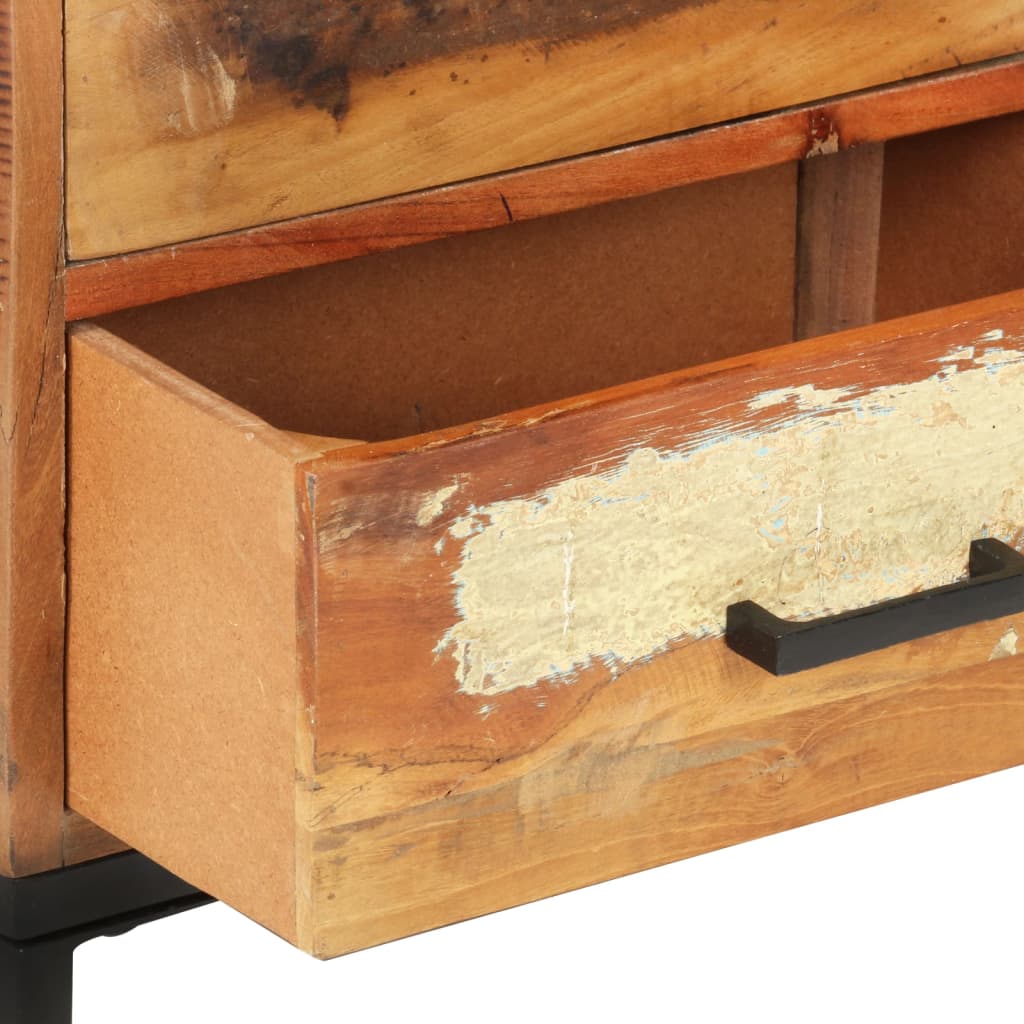 skænk 88x30x73 cm massivt genbrugstræ