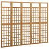 5-panels rumdeler/espalier 201,5x180 cm massivt grantræ