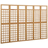 6-panels rumdeler/espalier 242,5x180 cm massivt grantræ