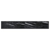konsolbord 220x35x75,5 cm hærdet glas sort marmor