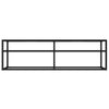tv-bord 140x40x40,5 cm hærdet glas transparent