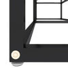 tv-bord 140x40x40,5 cm hærdet glas transparent