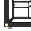 tv-bord 160x40x40,5 cm hærdet glas transparent