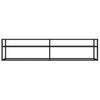 tv-bord 180x40x40,5 cm hærdet glas sort
