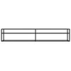 tv-bord 220x40x40,5 cm hærdet glas transparent