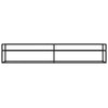 tv-bord 220x40x40,5 cm hærdet glas sort