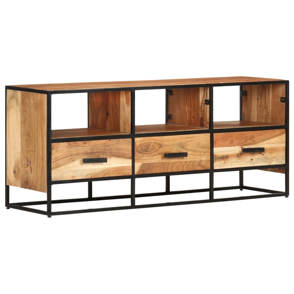 tv-skab 110x30x45 cm massivt akacietræ