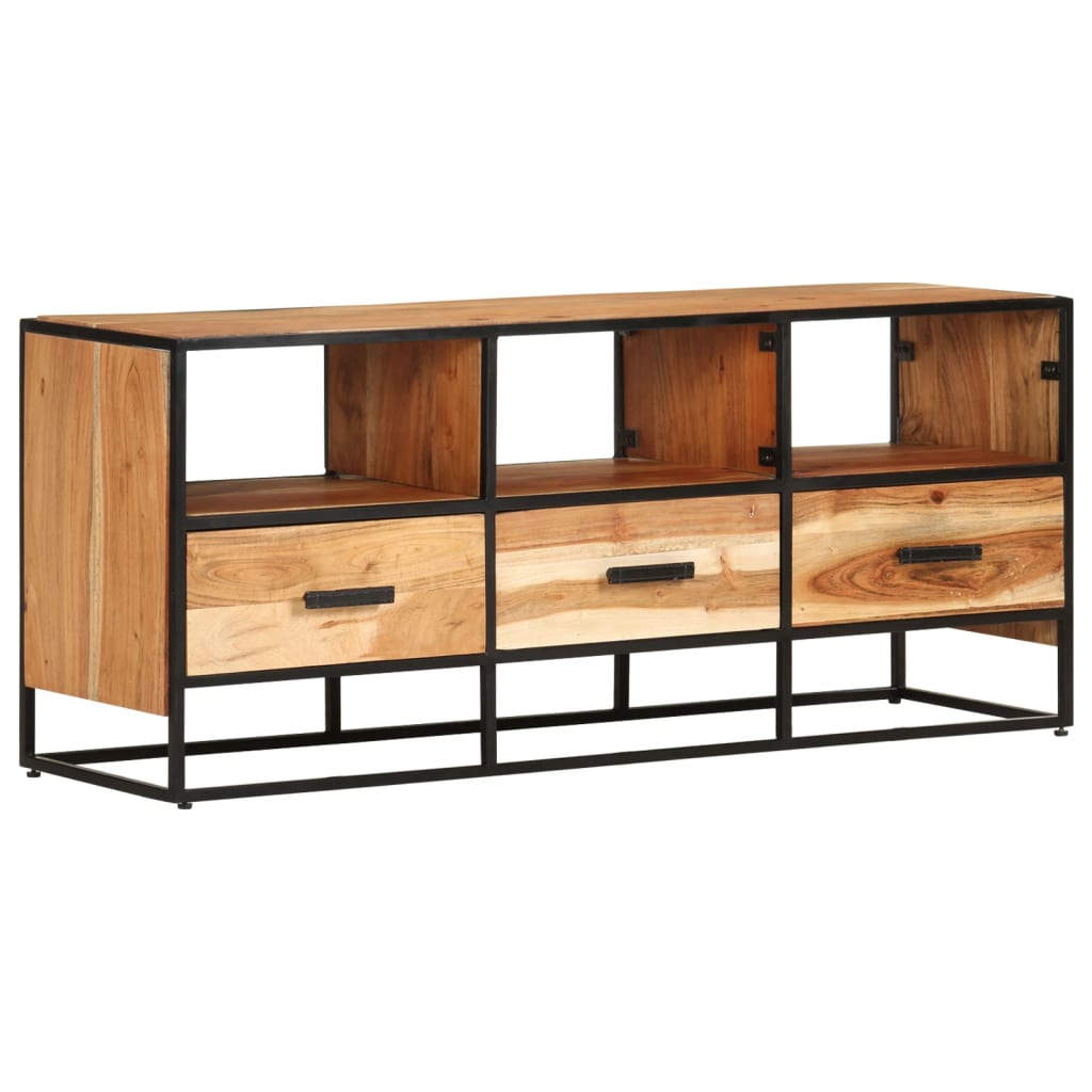 tv-skab 110x30x45 cm massivt akacietræ