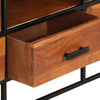 tv-skab 110x30x45 cm massivt akacietræ