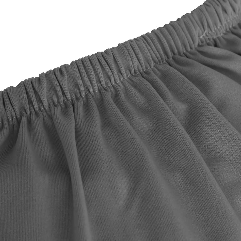 elastisk sofabetræk polyesterjersey antracitgrå