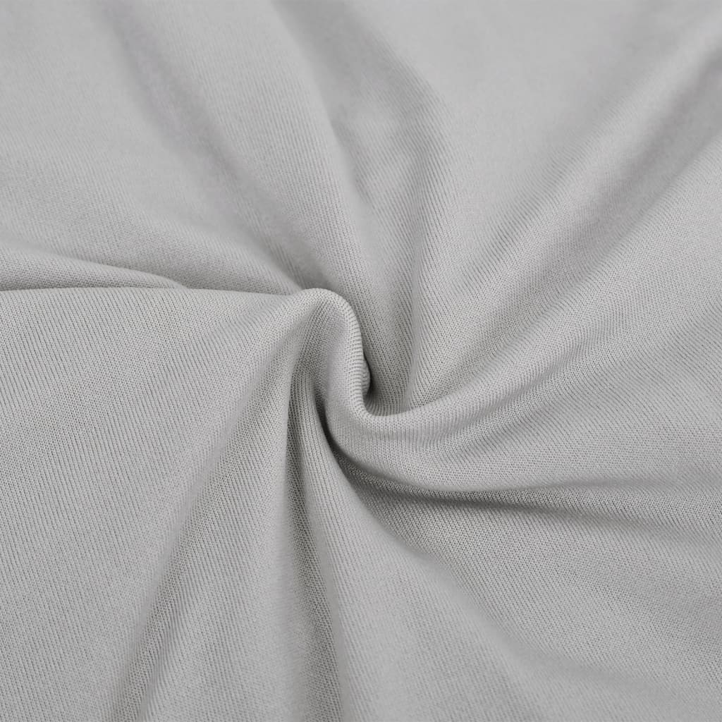 elastisk 4-personers sofabetræk polyesterjersey grå