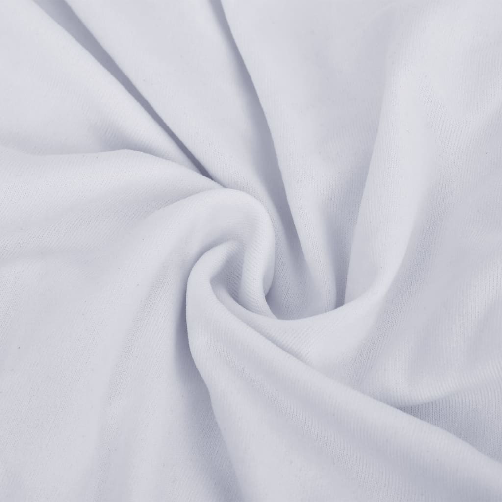 elastisk sofabetræk polyesterjersey hvid