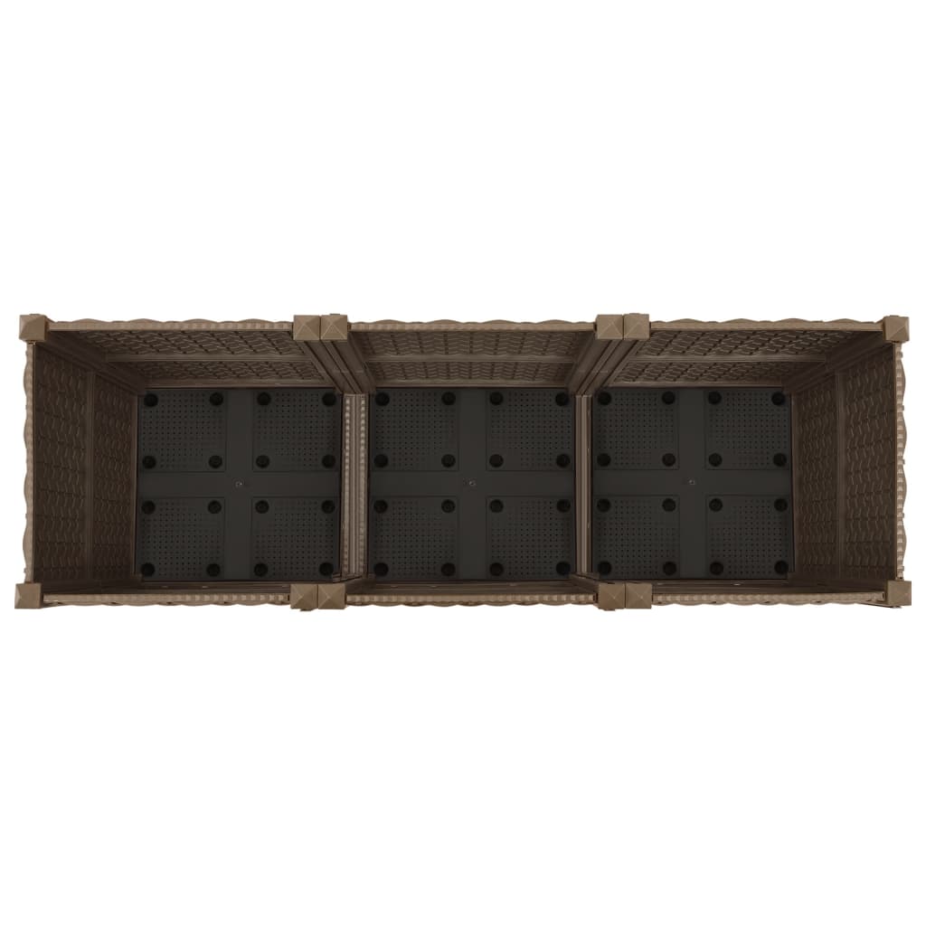 højbed 120x40x38 cm polypropylen