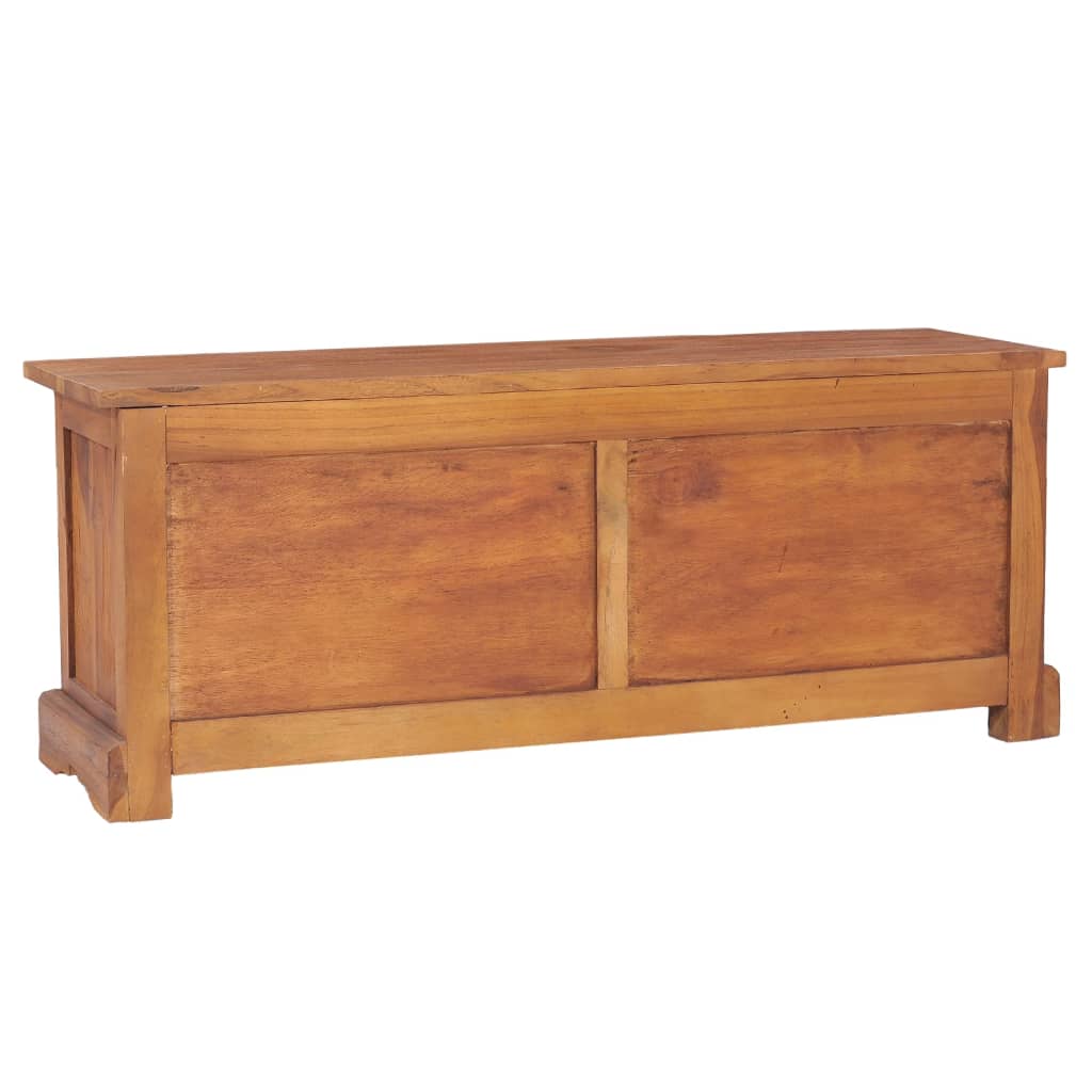 tv-bord 100x30x40 cm massivt teaktræ