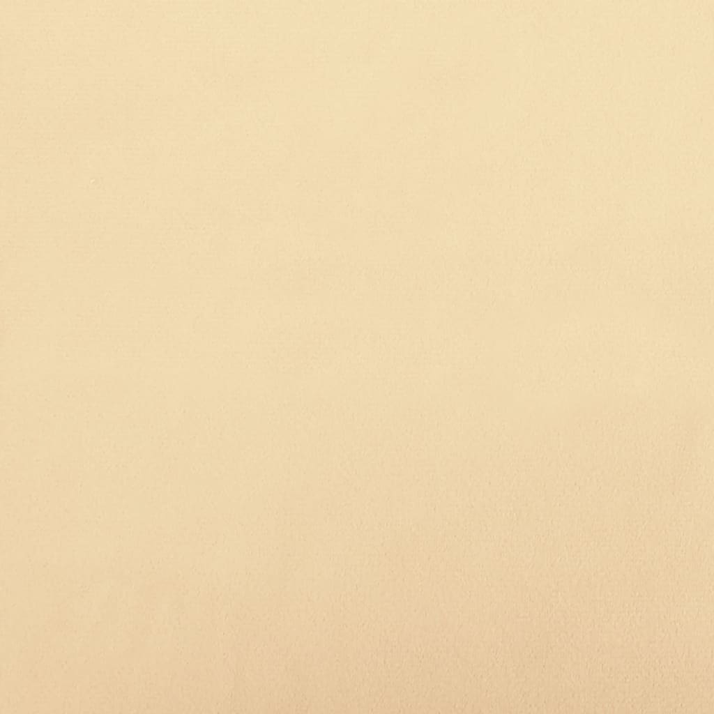 barstole 2 stk. fløjl cremefarvet