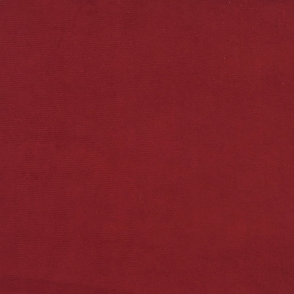 barstole 2 stk. fløjl vinrød