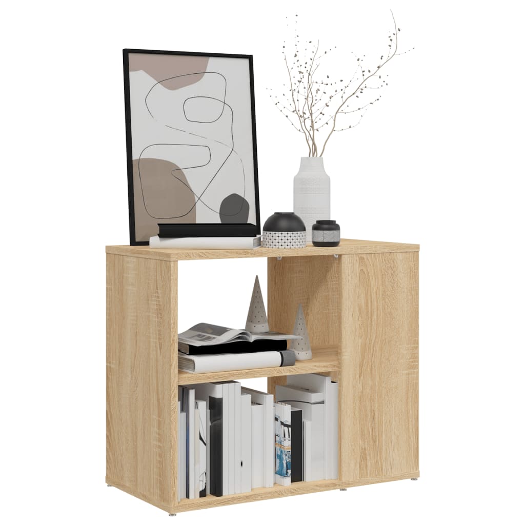 sideskab 60x30x50 cm konstrueret træ sonoma-eg