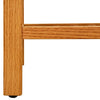 skostativ med 5 hylder 100x27x100 cm massivt egetræ