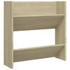 væghængt skoskab 2 stk. 60x18x60 cm konstrueret træ sonoma-eg