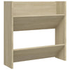 væghængt skoskab 4 stk. 60x18x60 cm konstrueret træ sonoma-eg