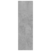 væghængt skoskab 60x18x60 cm konstrueret træ betongrå