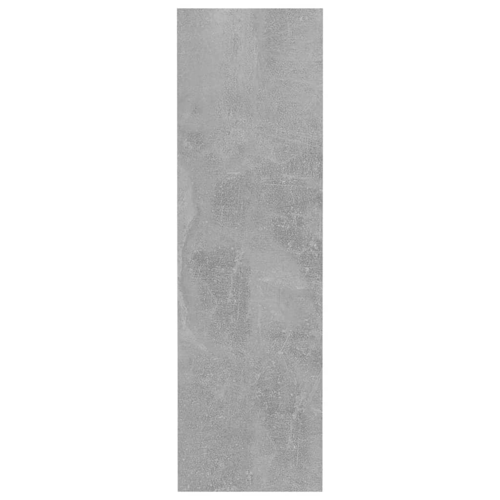 væghængt skoskab 2 stk. 60x18x60 cm konstrueret træ betongrå