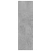 væghængt skoskab 80x18x60 cm konstrueret træ betongrå