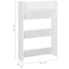 væghængt skoskab 60x18x90 cm spånplade hvid